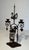 1950s Two Lights Wrought Iron Candlestick Representing a Swan For Sale - Image 6 of 12