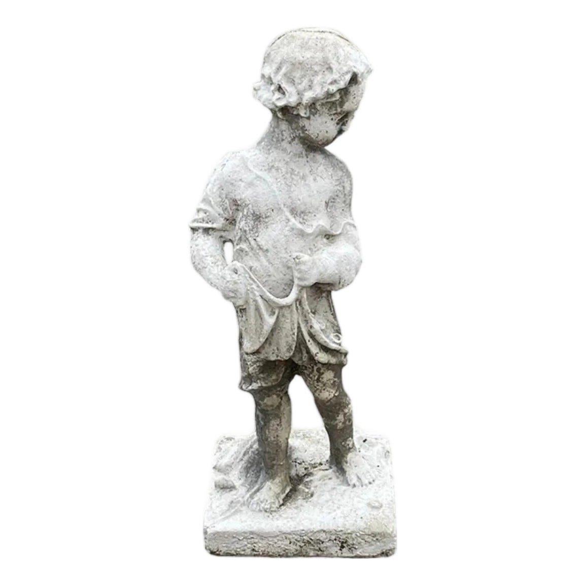 Vintage Four Seasons Cherub Putti Cast Cement Garden Ornament, image size:1153x1153