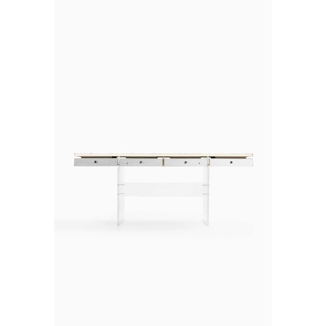 This very rare freestanding desk, designed by poul nørreklit and produced by sigurd hansens møbelfabrik in denmark, is a...