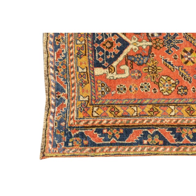 Antique Qashqai Rug 4'9'' x 6'8'' For Sale - Image 11 of 12