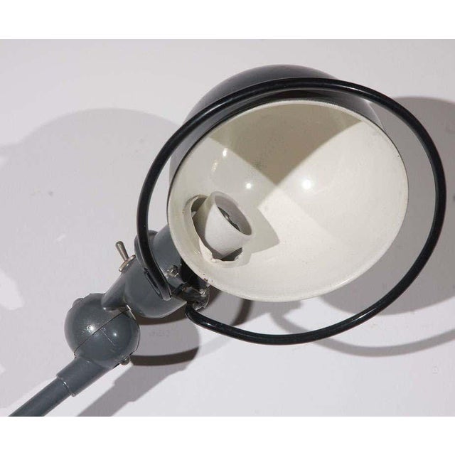Vintage French Industrial Metal Lamp by Jean-Louis Domecq for Jielde Factory For Sale - Image 4 of 12