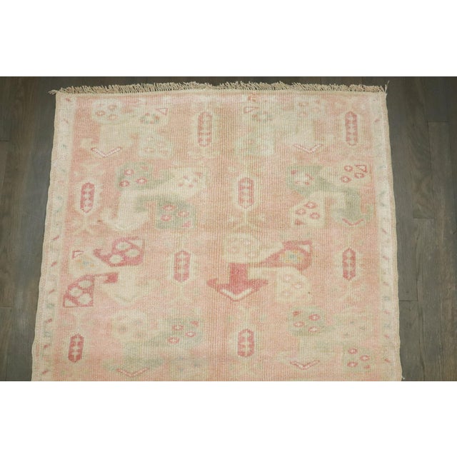 Mid 20th Century Vintage Pink Turkish Anatolian Rug - 2'10" x 3'10" For Sale - Image 5 of 8