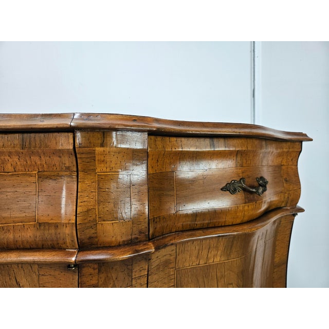 Baroque-Style Walnut Sideboard with Four Doors and Four Drawers, 1960 For Sale - Image 10 of 18