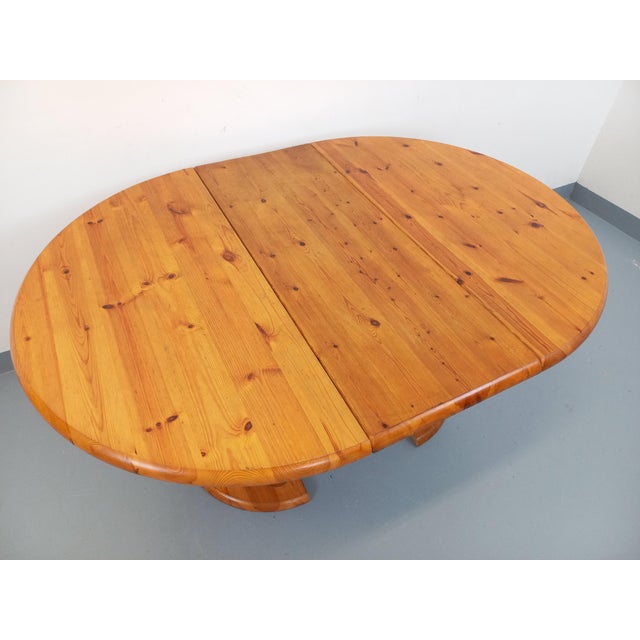 Tan Vintage Scandinavian Round Dining Table in the style of Rainer Daumiller, 1960s For Sale - Image 8 of 18