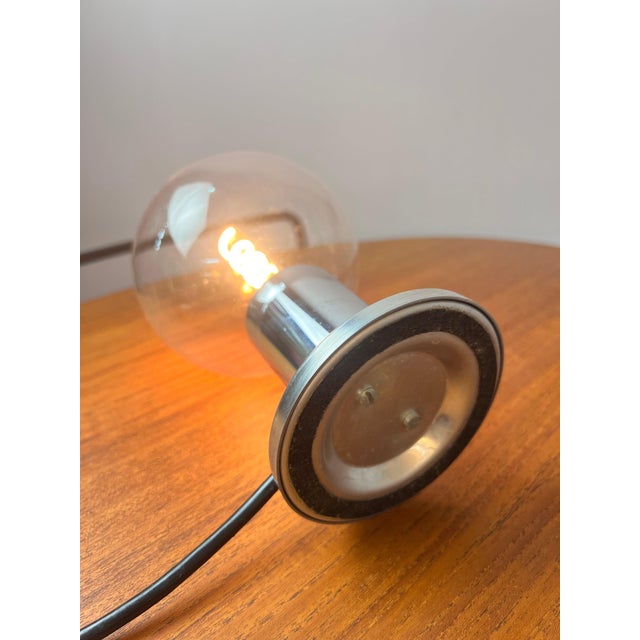 Glass Large Globe Chrome Table Lamp by Motoko Ishii for Staff For Sale - Image 7 of 11