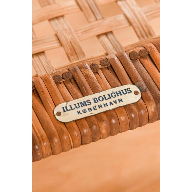 Bedside Tables in Cane and Oak attributed to Severin Hansen, 1950s, Set of 2 For Sale - Image 8 of 10