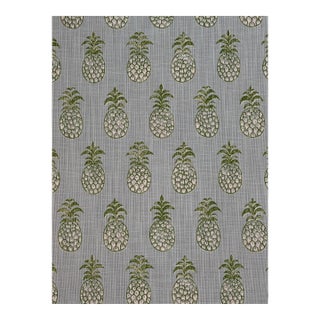 Schumacher 181020 Piña Cove Indoor Outdoor Aquamarine Fabric 2 Yards For Sale