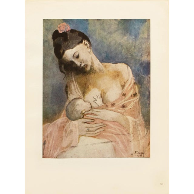 1948 After Pablo Picasso "Mother and Child", First Edition Period Lithograph With C. O. A. For Sale - Image 9 of 10