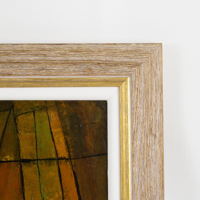 Post-Cubist Abstract Oil on Canvas Painting by Hellier, 1952 For Sale - Image 12 of 15