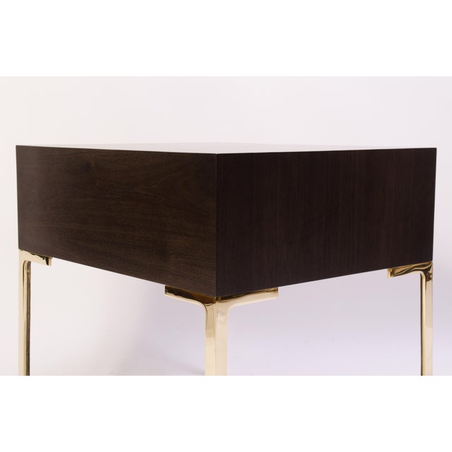 Astor Nightstands in Contrasting Ebony & Ivory by Montage - Pair For Sale In New York - Image 6 of 11