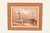 A beautiful original oil painting on canvas seascape scene of ships in harbor in carved wood frame Signed by listed artist...