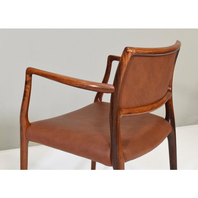 Wood Set of Model 65 Dining Chairs for J.L. Møllers For Sale - Image 7 of 18