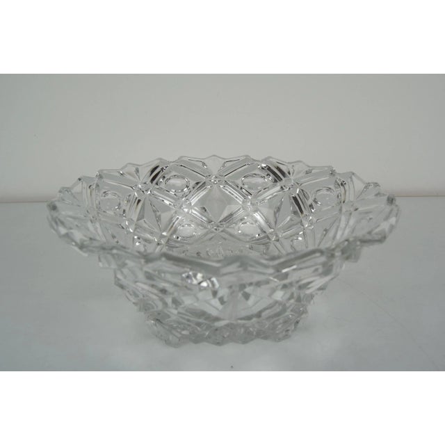 Glass Mid-Century Crystal Glass Bowl, 191960s For Sale - Image 7 of 11