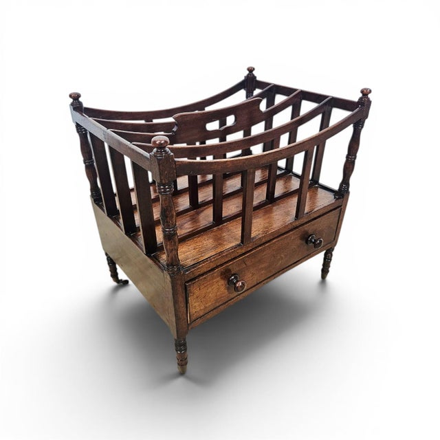 Victorian Newspaper Rack in Oak For Sale - Image 14 of 14