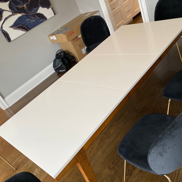 West Elm Modern Expandable Dining Table Chairish