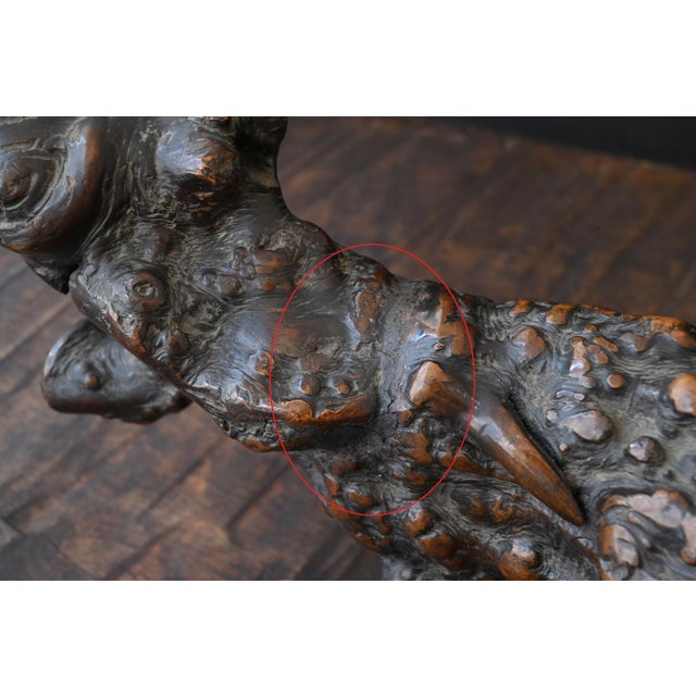 Japanese Wood Burl Animal-Form Object / Mitate Folk Art / 20th Century / Sc169 For Sale - Image 13 of 17