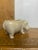 Small Vintage Ceramic Hippopotamus Figurine Planter