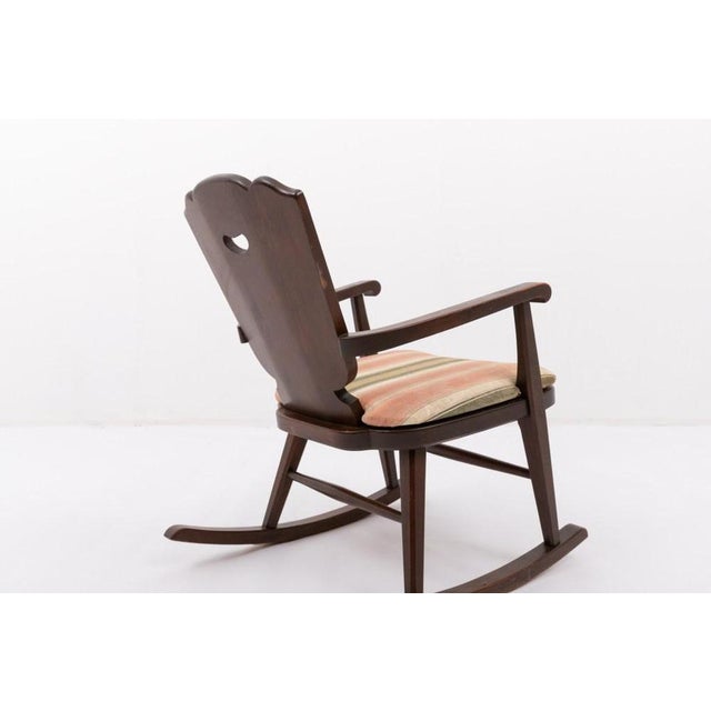 Wood Mid-Century Scandinavian Rocking Chair For Sale - Image 7 of 14