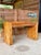 Vintage Geometric Split Bamboo Desk Console or Vanity With Two Drawers For Sale - Image 12 of 12
