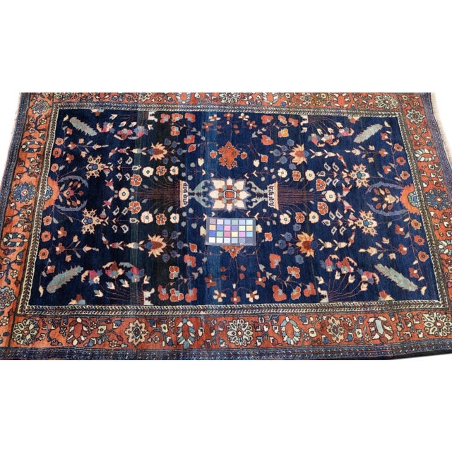 The scatter and room size pieces made in the Arak/Sultanabad area, between 1880 and 1910, with firm and leathery well-...