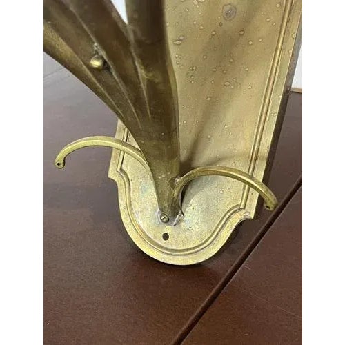 Metal Brass Wall Light Sconces, Set of 2 For Sale - Image 7 of 10