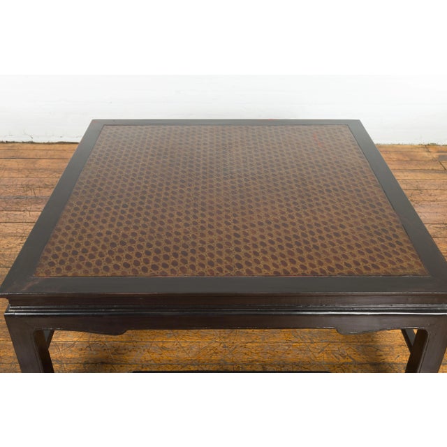 Vintage Negora Lacquered Square Coffee Table For Sale - Image 10 of 12