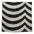 Black and White Silk Velvet Pillow For Sale