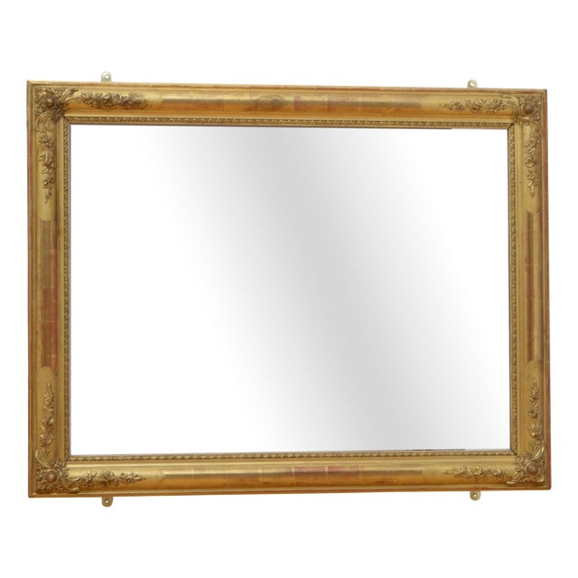 Giltwood Wall Mirror from Belle Epoque, France, 1880 For Sale