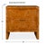 With a natural poplar burl veneer with satin finish, this accent chest showcases deep swirls inside the chest's natural...