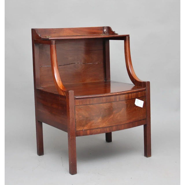Wood 19th Century Mahogany Bedside Cupboard For Sale - Image 7 of 8