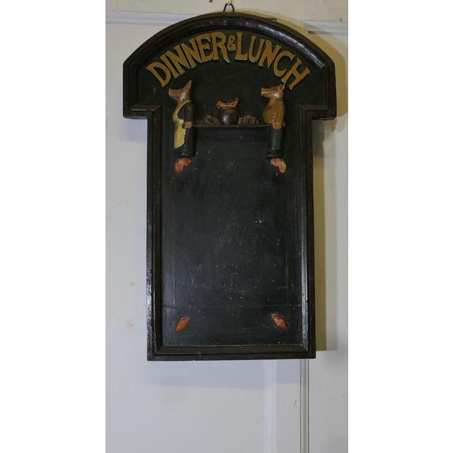 1960s Figurative Charcuterie Dinner and Lunch Menu Board, 1960s For Sale - Image 5 of 8