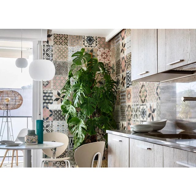 Large 'Kushi' opaline glass and copper suspension lamp for KDLN. Executed in mouth-blown double layer opaline glass...