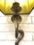 Vintage Exotic Brass Cobra Snake Wall Sconces - a Pair For Sale - Image 4 of 7
