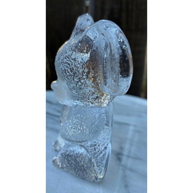 Glass Vintage Royal Krona Mats Jonasson 5” Swedish Crystal Koala Bear Paperweight Figurine For Sale - Image 7 of 7