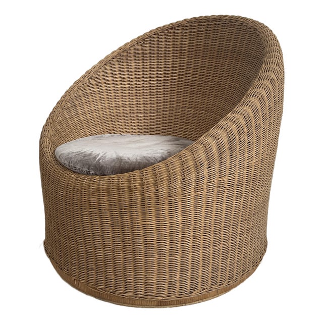 Cocoon 'Elephant Boot' Barrel Chair With Cushion, Style of Eerno Aarnio For Sale