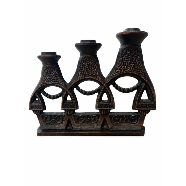 Brutalist Cast Iron Matryoshka Russian Doll Candleholder, Soviet, 1960s For Sale - Image 4 of 7