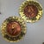 Wall Plates Influential Composers Stamped on Yellow Brass and Butterfly Filigree Made in England-Set of 6 For Sale - Image 10 of 13