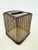 Vintage Woven Brass Metal Tissue Box Cover For Sale - Image 10 of 11