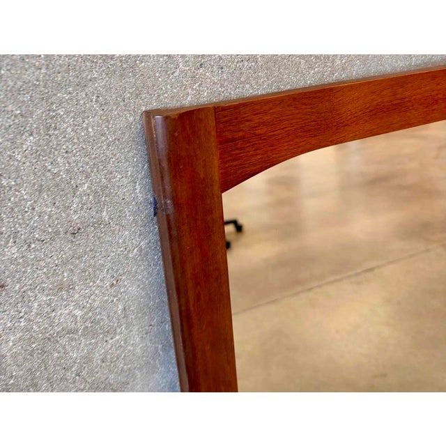 Vintage mirror in walnut frame. Great for an entry way or above a dresser.