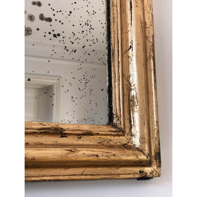 Late 19th Century Antique French Louis Philippe Giltwood Mirror – Late 19th Century For Sale - Image 5 of 9