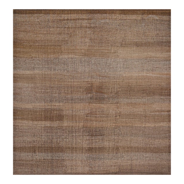 1980s Handwoven Wool Turkish Flatweave Rug For Sale