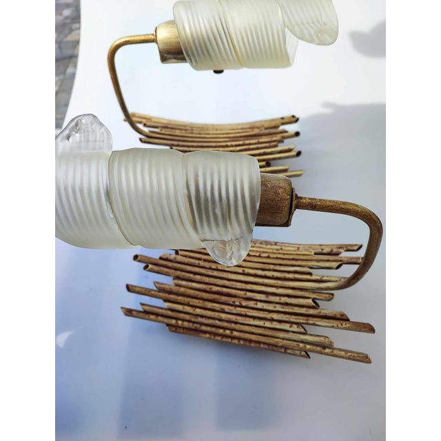 Vintage Chandelier & 2 Wall Lamps, 1980s, Set of 3 For Sale - Image 12 of 18