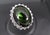 Late 20th Century Massive 26.18ct Green Tourmaline 1.83ct Diamond 18k White Gold Ring Size 4.75 For Sale - Image 16 of 18
