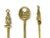 Unique Late 19th century set of 3 English made solid brass toasting forks. They are perfect addition for any home décor...