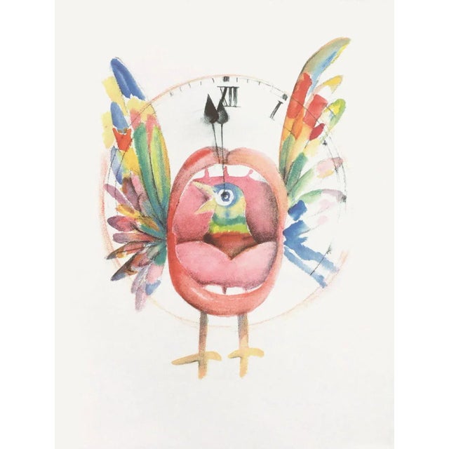 1990s André François La Voix d'Argent Screen Print For Sale