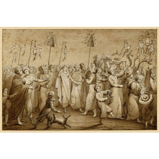 Thomas Charles Naudet, Mariage Moresque (Moorish Wedding Procession), 1800s, Watercolor For Sale