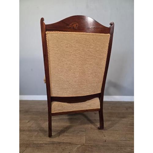 Antique Edwardian Walnut Chair, 1920s For Sale - Image 6 of 11