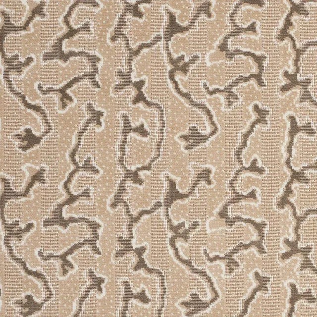 Sample - Schumacher X Timothy Corrigan Corail Velvet Fabric in Champagne For Sale