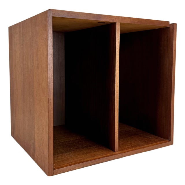 Mid Century Modern Paul Mayen for Habitat Modular Teak Lp Vinyl Record Storage Box For Sale
