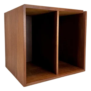 Mid Century Modern Paul Mayen for Habitat Modular Teak Lp Vinyl Record Storage Box